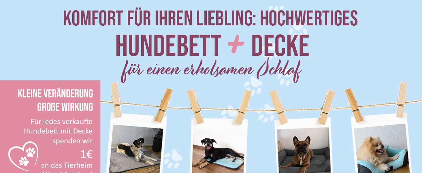 Корзина для собак Normani, ліжко для собак + ковдра, ліжко для домашніх тварин, знімний, пральний до 95°C, підходить для котів та собак, з екологічно чистих матеріалів, сірого кольору, розмір 60x80 см