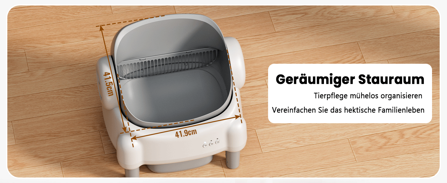 Автоматичний лоток для котів з відкриванням зверху, з керуванням через додаток, датчиком безпеки та 2 рулонами наповнювача, білий та сірий (MN-2) MN-1