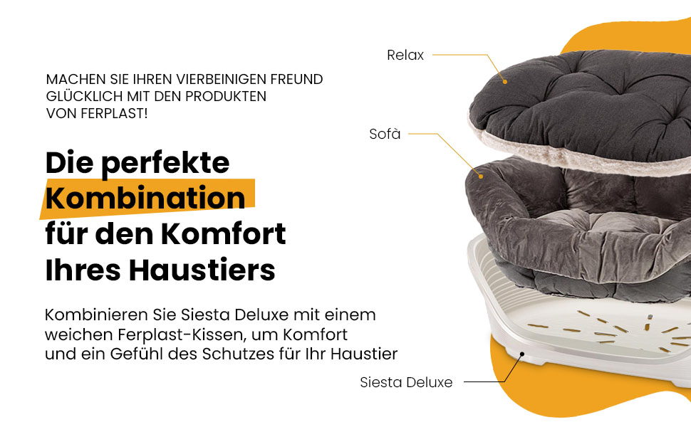 Крізьове ліжко для собак та котів Ferplast Siesta Deluxe, пластикове, середнє, миється, з отворами, ковзаюче, рожеве, 62x41x23.5 см