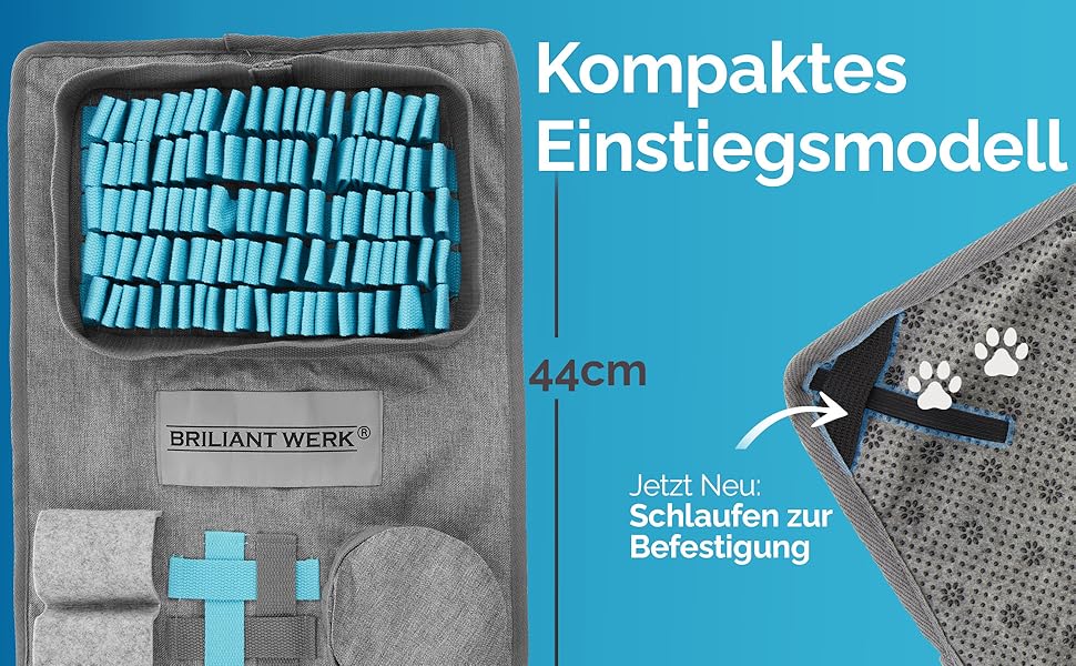 Килимок-іграшка для собак - міцний матеріал, 5 елементів для тренування, 3 рівні складності, інтелектуальна іграшка для собак будь-якого розміру (Блакитний)