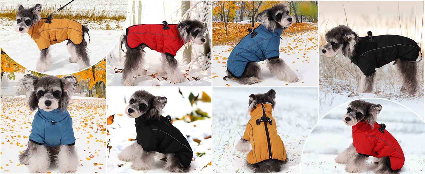 Теплий зимовий одяг для собак Savlot: водонепроникна куртка з флісовою підкладкою для малих, середніх та великих собак, XL, блакитна