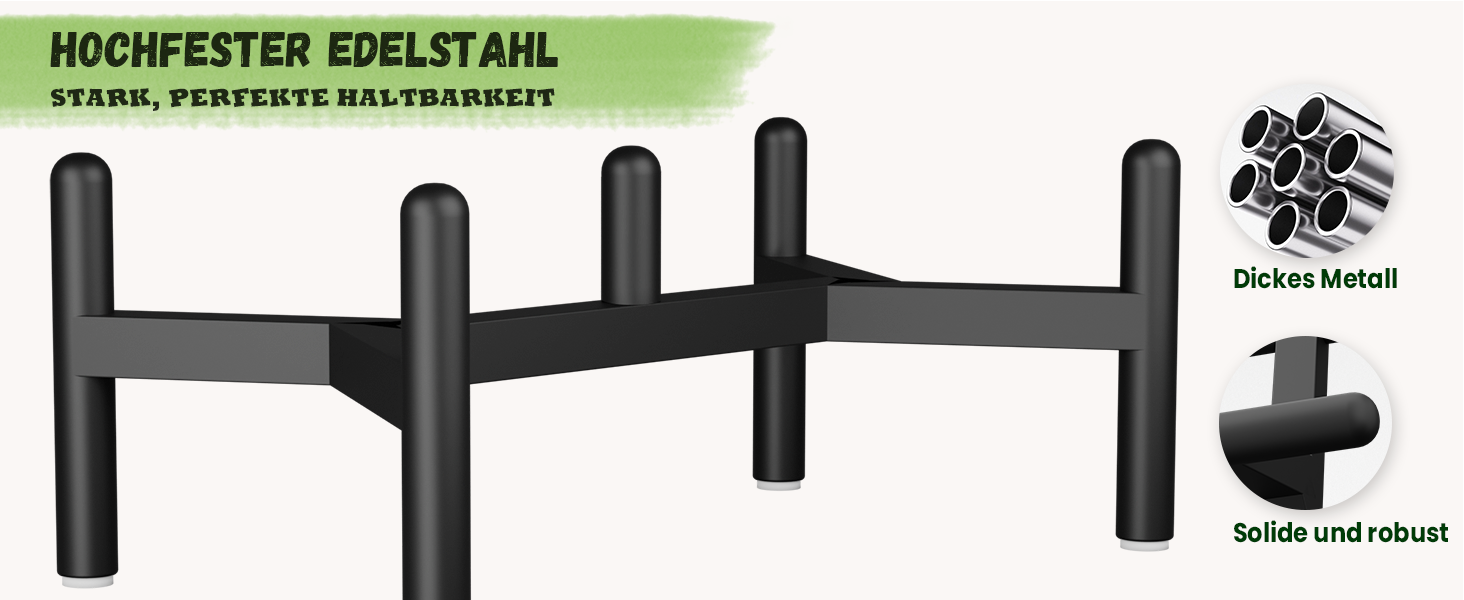 Керамічна годівниця для собак на підставці з нержавіючої сталі - подвійний набір мисок для собак, невеличких та середніх порід - неслизький набір мисок для корму та води - 350г / 660мл - 15см - сірий M сірий