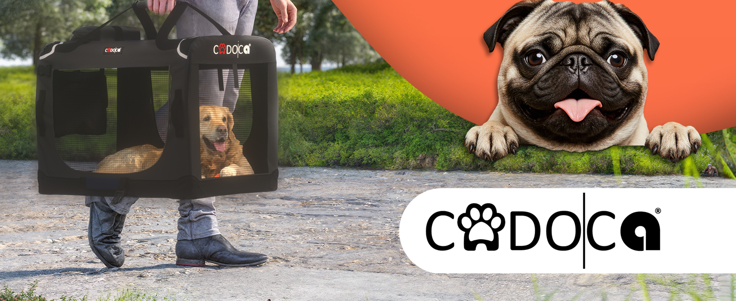 CADOCA® переносна будка для собак XXL, 90x60x66 см, сіра