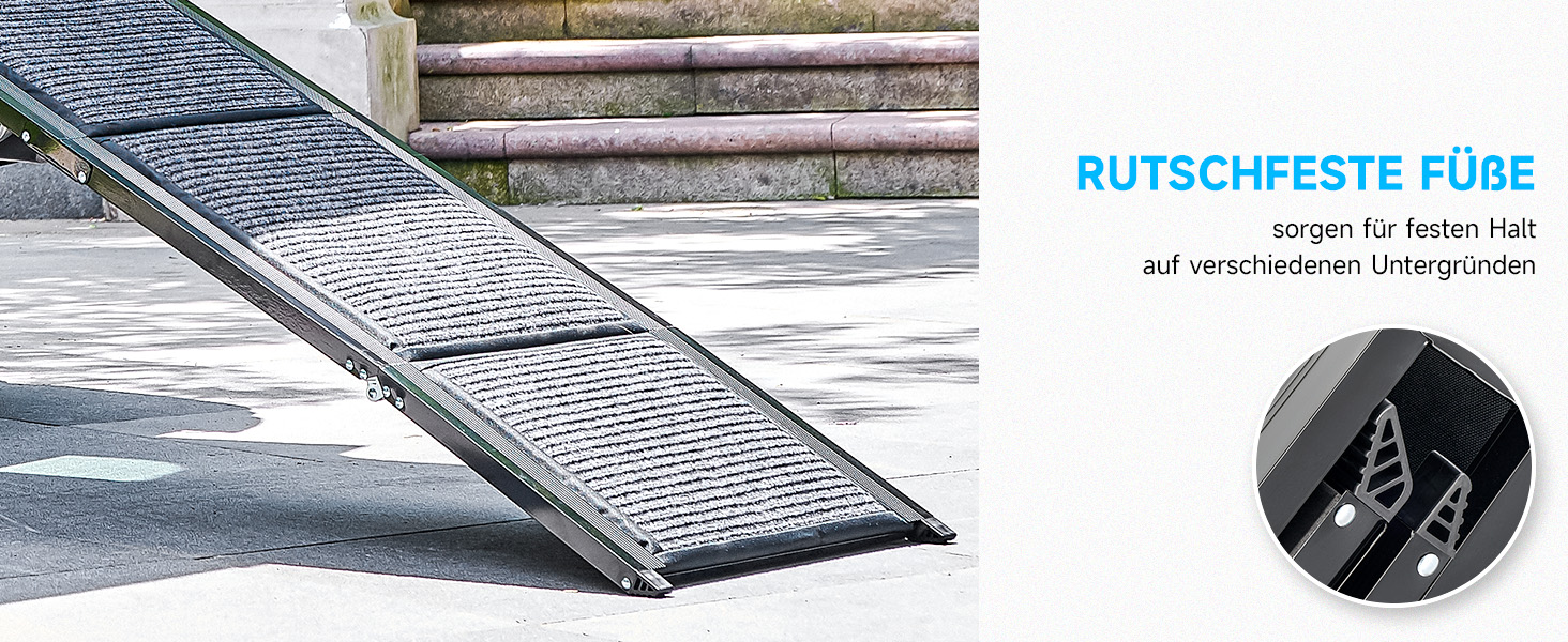 Східці для собак CO-Z, 170 см, розкладні, до 90 кг, з антиковзким покриттям, для всіх автомобілів