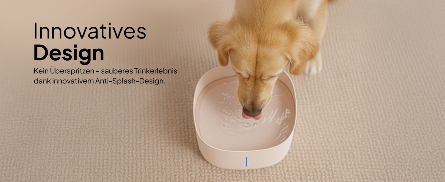 Джерело питної води для собак Pretty PAW® 7л з LED та фільтром | Безпечний, тихий, легко чистити | Білий