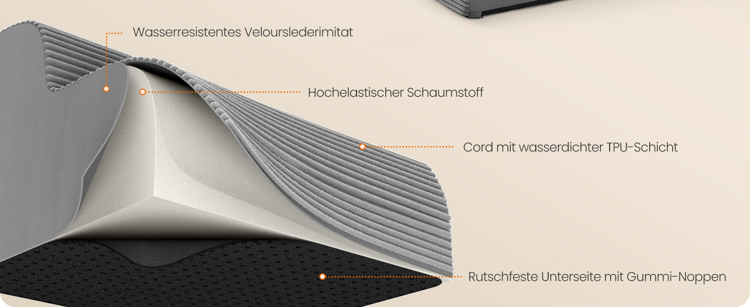 Сходинки для собак Feandrea, 4 сходинки, для маленьких собак, котів, водонепроникні, неслизькі, знімний чохол, сірий PPS004G01