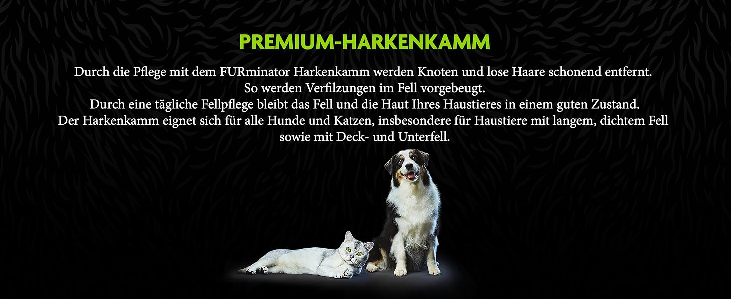 FURminator гребінець для довгошерстих собак та котів - щітка для профілактики ковтунів та сплутаного хутра, версія 2.0