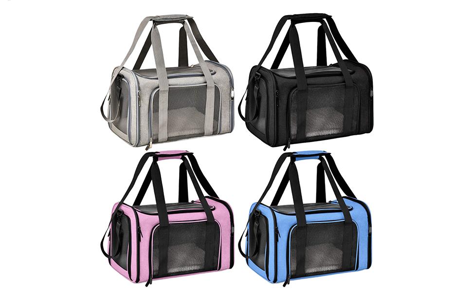 Транспортна переноска для тварин, сумка-переноска, чорна. Зручна та портативна переноска для собак та котів. Складана, стабільна та безпечна для подорожей.