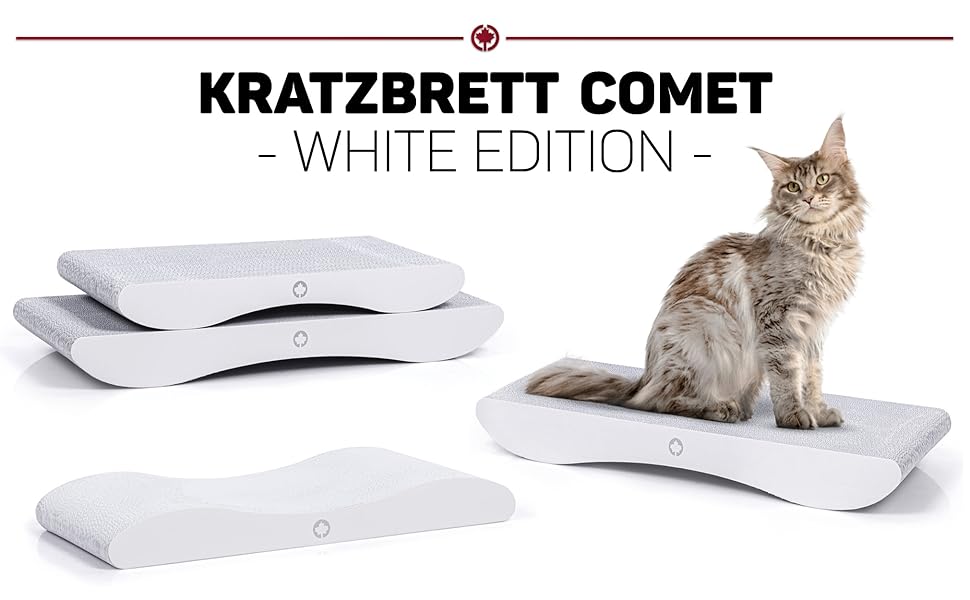 Котячий когтеточка CanadianCat Comet White Edition - L (60 x 29 x 7 см)