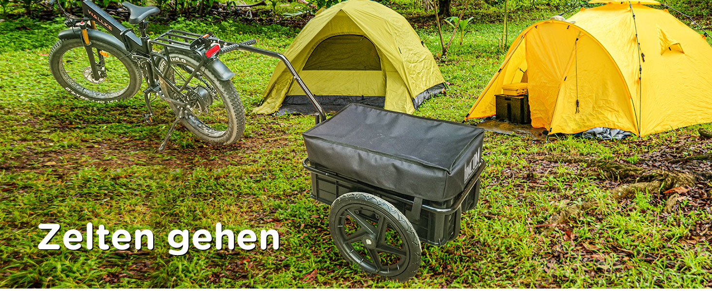 Причіп для велосипеда HOMCOM з тентом, вантажопідйомність до 40 кг, 144 x 59 x 80 см