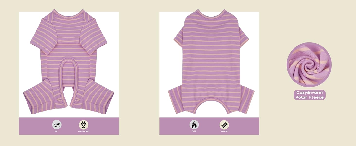 Теплий флісовий пуловер для собак, зимовий одяг для собак (Lila, L) L Lila