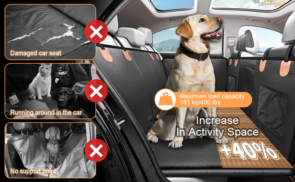 Захист для автосидіння собаки, чорний - CISSIYOG