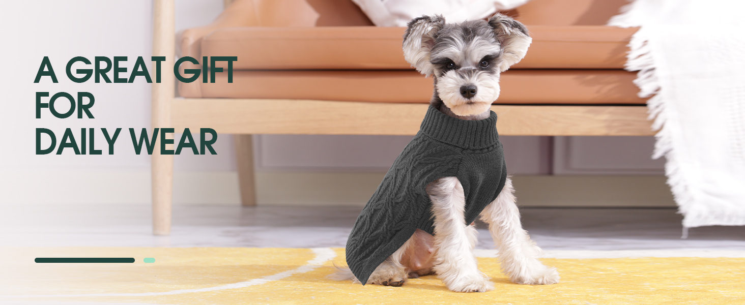 Теплий пуловер для собак Kuoser, пуловер для маленьких, середніх та великих собак, флісовий пуловер для собак, сірий колір, розмір XL (обхват грудей 62 см)