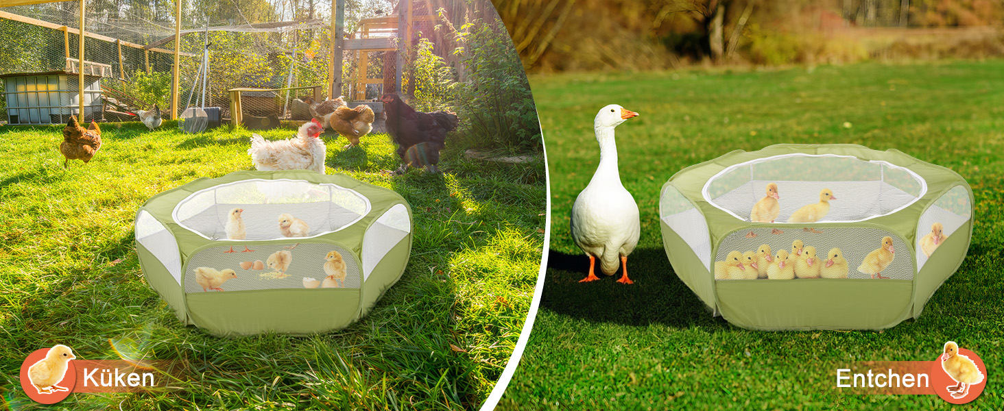 Pawaboo: вольєр для дрібних тварин, складаний, водовідштовхувальний. Підходить для кроликів, курей, кошенят, цуценят, хом'яків. З сіткою, блискавкою та нейлоновим дном – Indigo