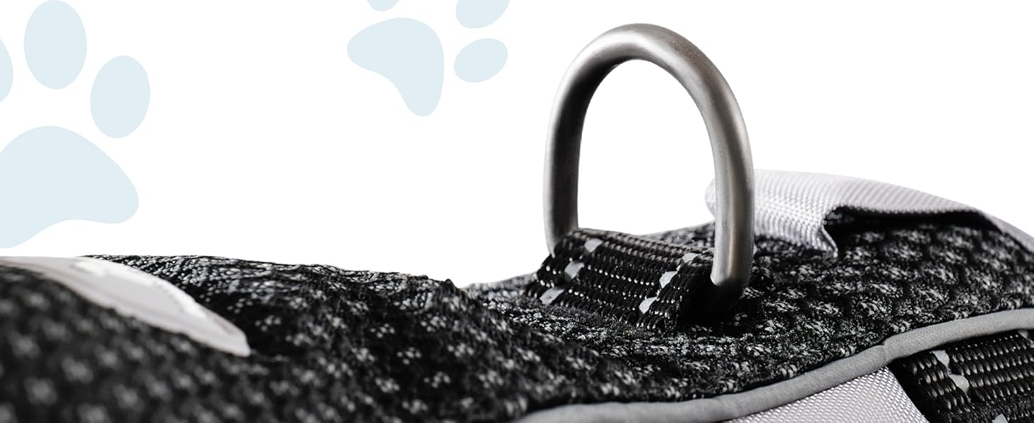 Шлейка для собак Huntboo Anti-Zug, проти вислизання, для малих, середніх та великих собак, не тягне, з світловідбиваючими елементами та 2 карабінами, не дає змогу душитися, регульована для тренувань та бігу (Чорний, S)