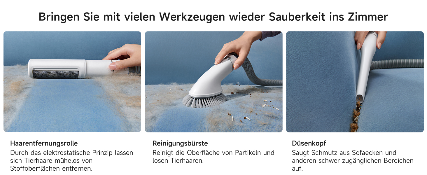 Пылесос для ухода за домашними животными Mova G1 Pro: 7-в-1, 4 уровня мощности, 11kPa, тихая работа