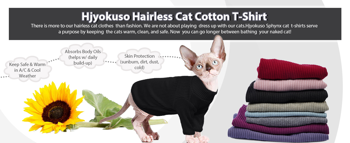 В'язаний жилет для безшерстих котів з високим коміром, чорного кольору. Дихаючий одяг для Sphynx, Cornish Rex, Devon Rex, Peterbald. Теплий пуловер-піжама для котів.