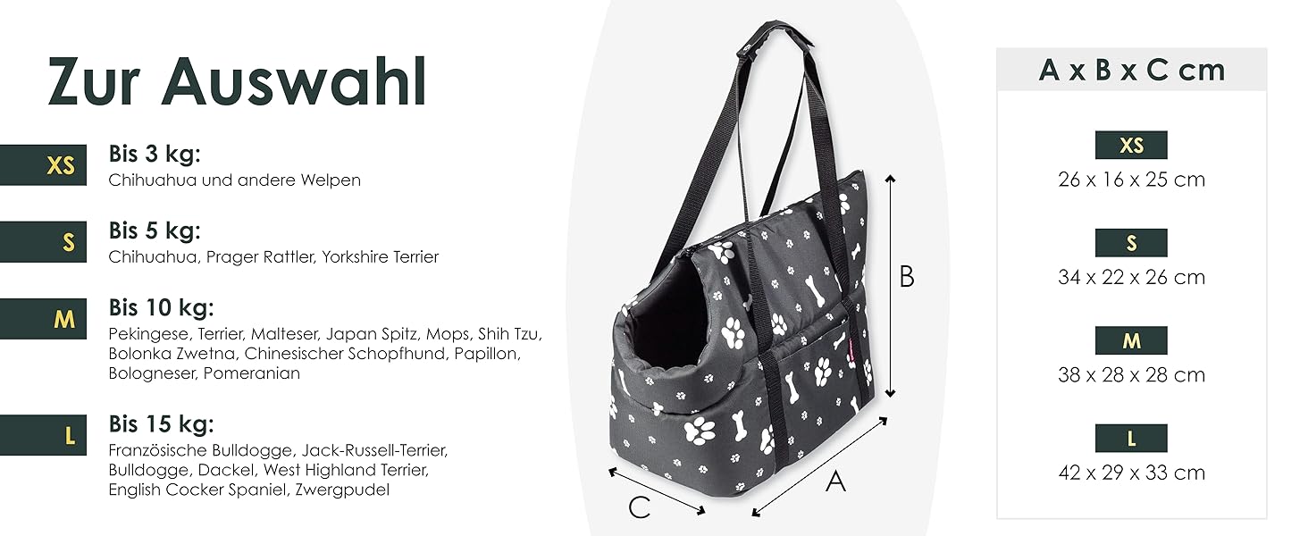 Сумочка для собак BOUTIQUE ZOO, переноска для цуценят - сіра, S (до 5 кг), L 34 x 22 x 26 см