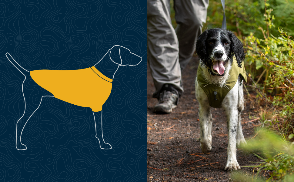 RUFFWEAR Overcoat Fuse: Куртка та шлейка для собак 2-в-1, з флісовою підкладкою, Salbei-Lila, XL