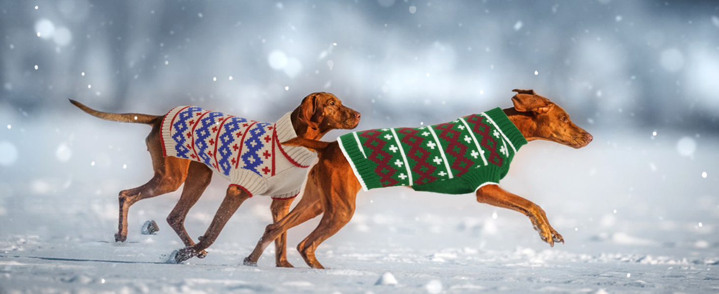 Теплий в'язаний зимовий пуловер для собак великих порід Katzinst | Зимовий пуловер для собак, Лабрадор, Доберман (Абрикосовий, 3XL)