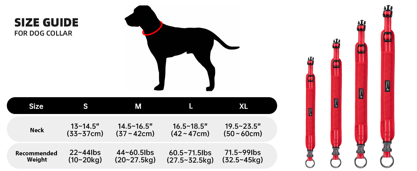 Нашийник для собак EXCELLENT ELITE SPANKER з PU матеріалу, з пряжкою, регульований, для малих, середніх та великих собак, чорний, червоний, синій (RED-L)