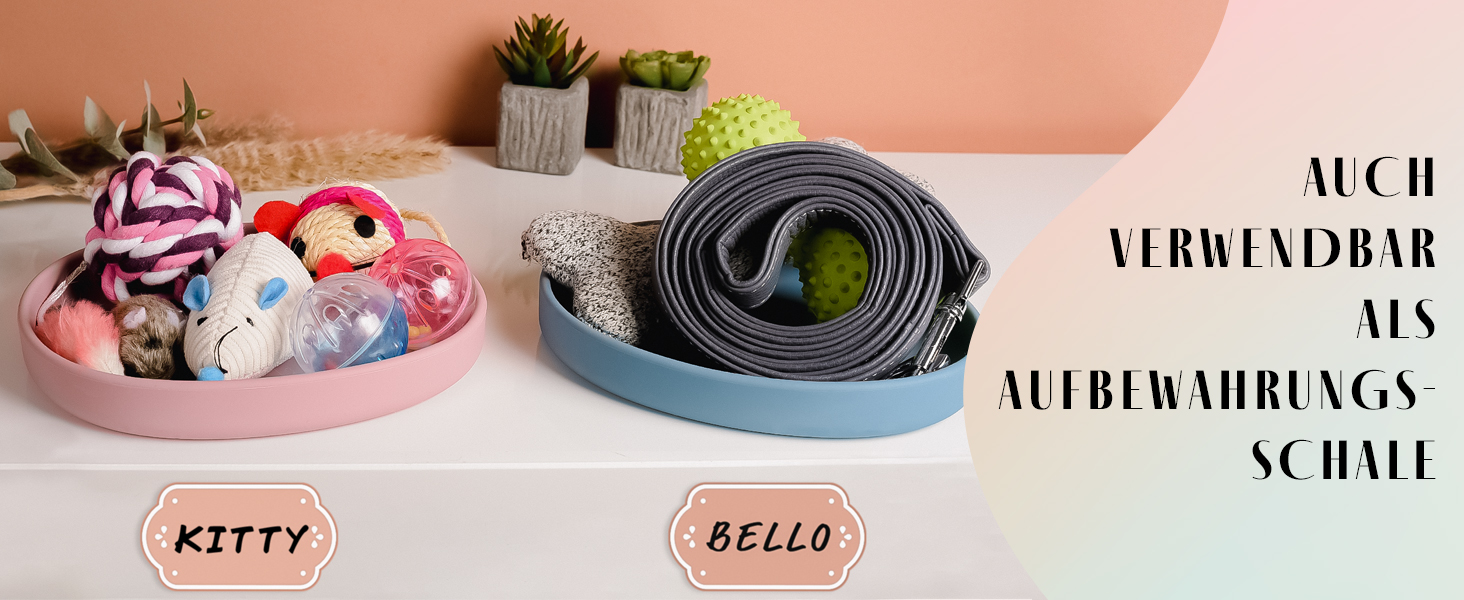 Миска для котів [Nala Collection] - широка миска для корму | Силіконова миска для котів | Миска для котячого корму sage green