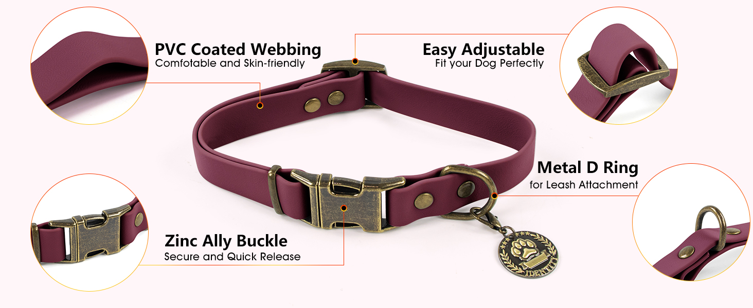 Набір повідка та нашийника для собак Wisedog: регульований, міцний нашийник та повідок для собак маленьких, середніх та великих порід, з тримачем для пакетів для екскрементів (M, пісочний колір). Розмір M (нашийник: 30-45 см; повідок: 1.5 м)