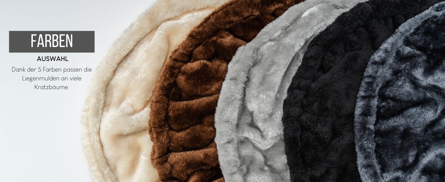 Крісло-гніздо для кота з м'якого плюшу на котячий будиночок, Ø 40 см, глибина 25 см, зручне ліжко для будь-якого котячого будиночка з різьбленням M8, міцний металевий каркас для котів будь-якого розміру, світло-сірий