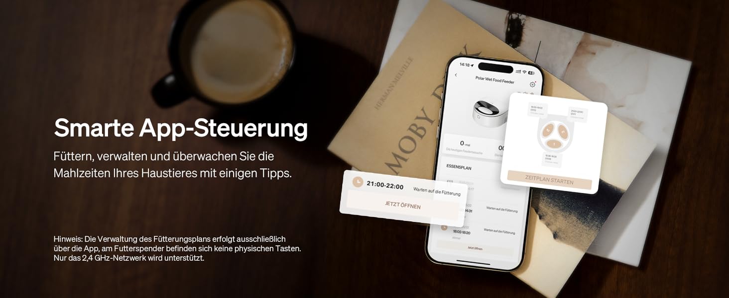 Автомат для котячого вологого корму PETLIBRO з напівпровідниковим охолодженням, Wi-Fi, керування через додаток, білий