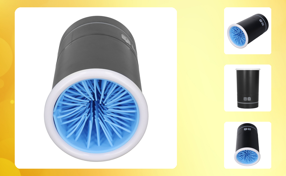 Портативний мийник лап для собак, USB-зарядка, LED-дисплей, для середніх собак