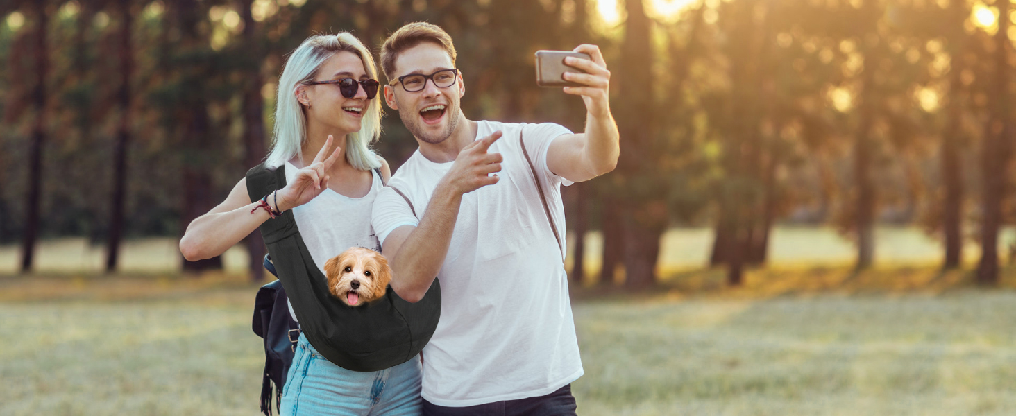 Pawaboo Сумка-переноска для собак та котів, чорна, до 5.4 кг