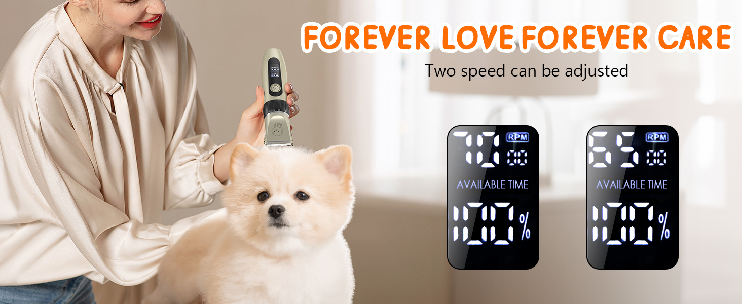 Професійний триммер для собак та котів YAZ EKY Leise - електрична машинка для стрижки з 4 насадками, для густого, кучерявого та довгого волосся