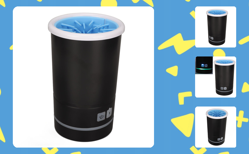 Автоматичний мийка лап для собак Itonash, USB-зарядка, м'яка щітка, портативна, для собак середніх та малих порід