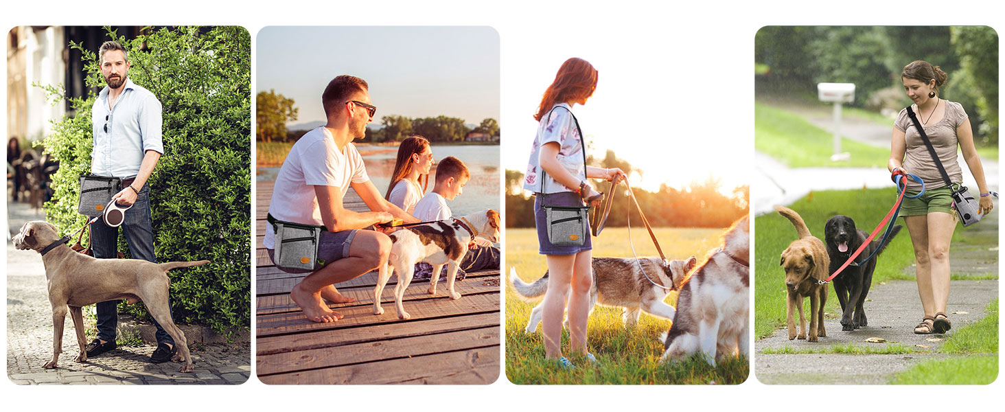 Сумка для ласощів Ownpets для собак, сумка для дресирування, зручна та функціональна, сіра