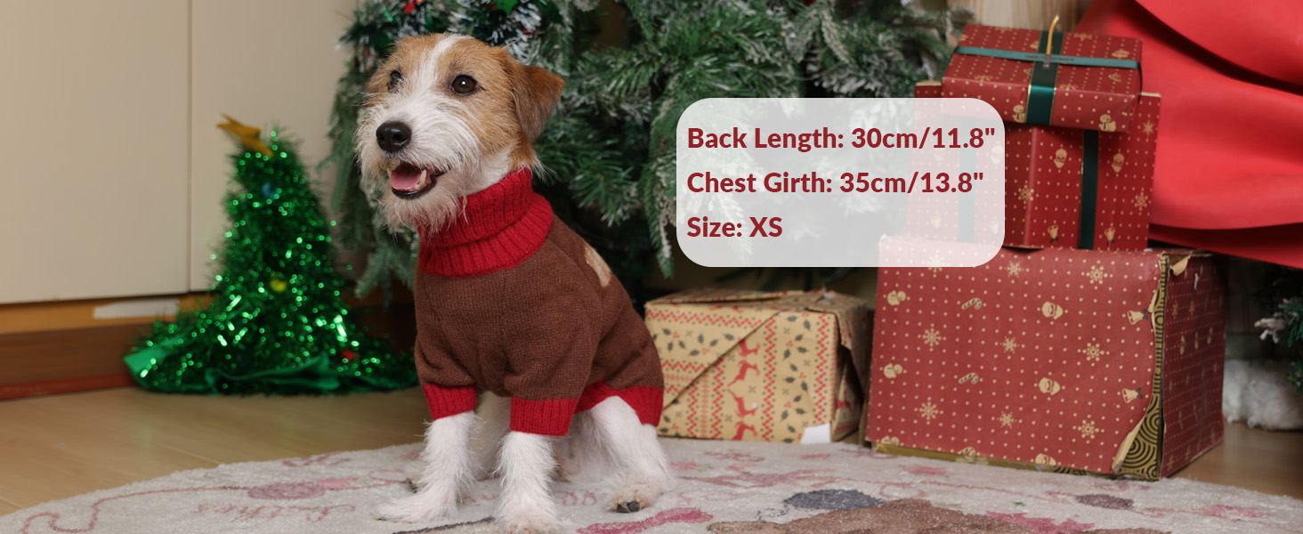 Теплий рожевий пуловер для собак на Новий рік з отвором для шлейки, для мопсів, французьких бульдогів, цвергшнауцерів, розмір L