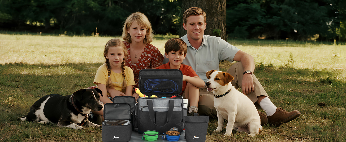 Сумка для собак TAIHOYIN: подорожі літаком, аксесуари для собак, 2 миски, килимок, сумка для ласощів, зелено-чорна