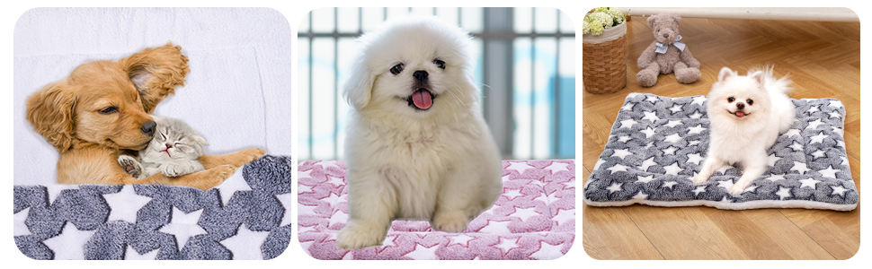 М'який лежак для собак та котів MICOOYO 2 шт. – лежанка-матрац з флісу (69*52 см), сірий