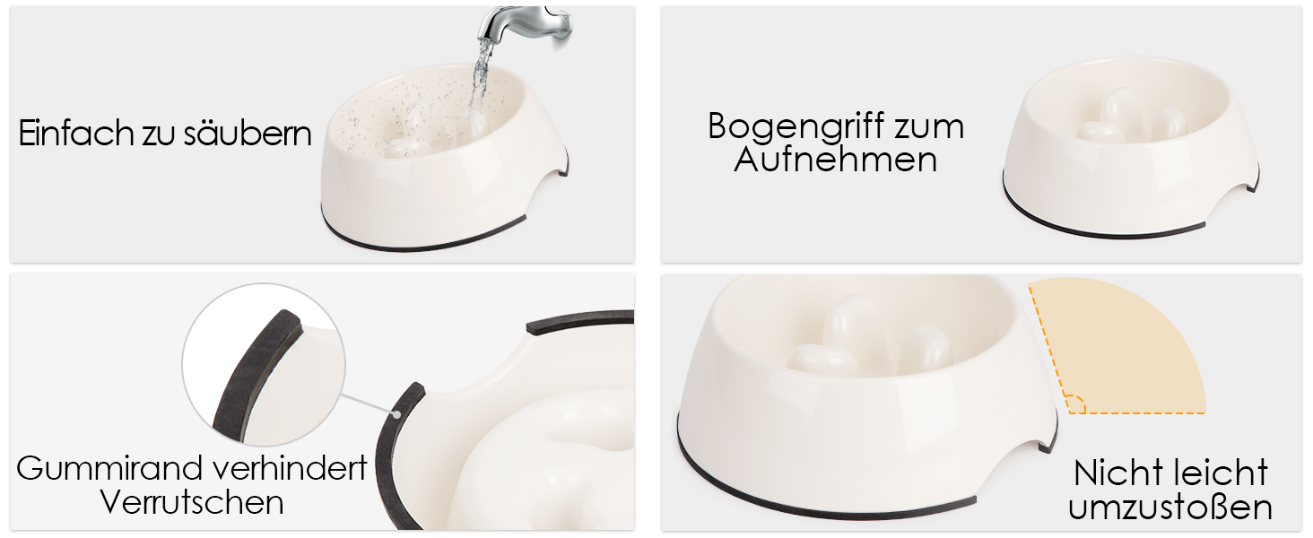 Миска для собак та котів Uperdeign, антизатримка, інтерактивна, 600 мл, рожева