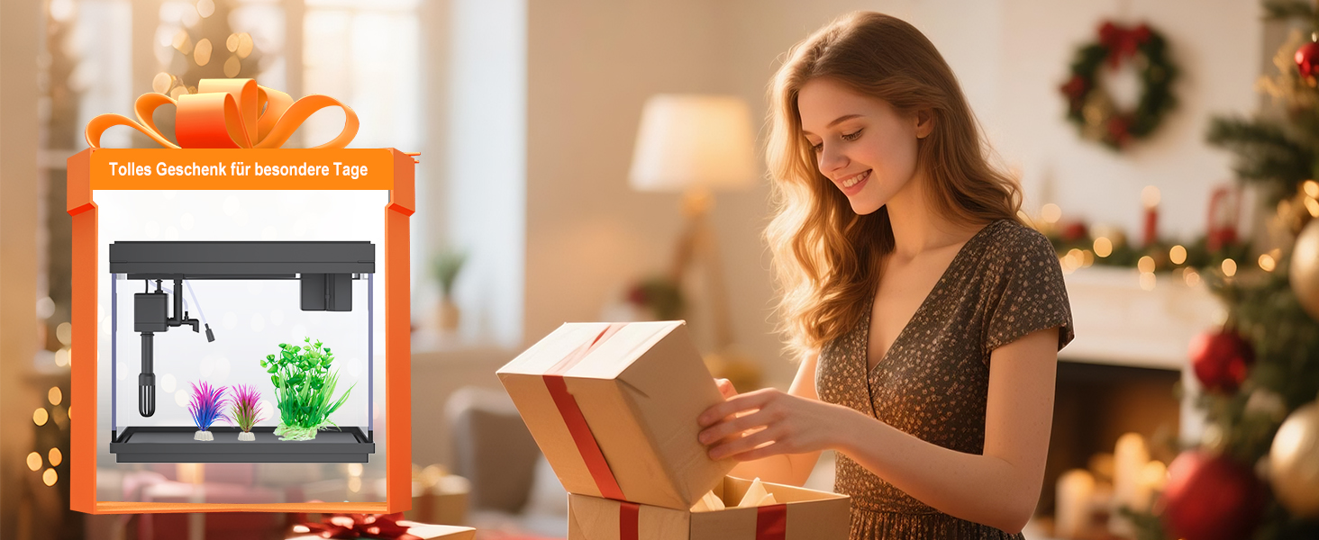 Акваріум Vehipa Nano 9L з інтелектуальним зволожувачем повітря, індикатором температури, склом UHD, 7-кольоровим підсвічуванням, 3-в-1 насосом з фільтрацією, подачею кисню та циркуляцією, чорний