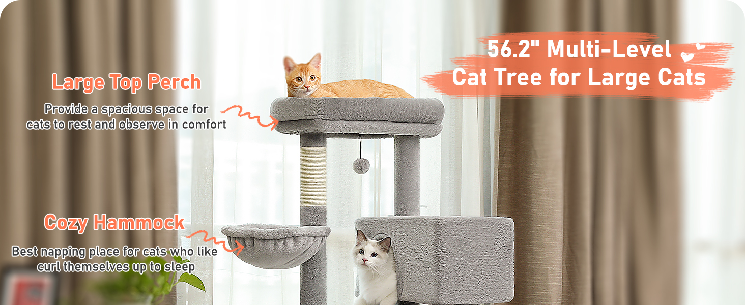 Драбина для котів PETEPELA 143 см з подушкою, кігтеточкою та двоповерховим будиночком – велика, зелена (сіра)