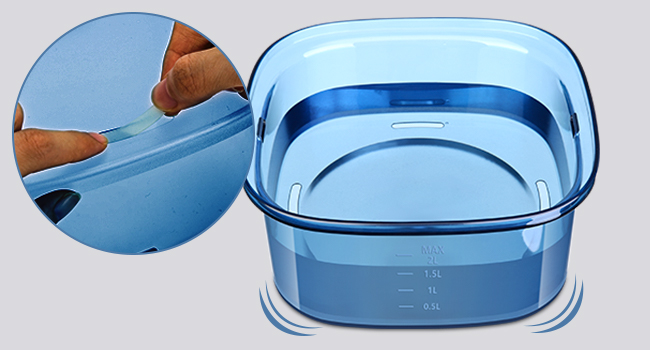 Миска для собак PETTOM, 3L, анти-сальна, проти протікання, для дому та вулиці (блакитна)