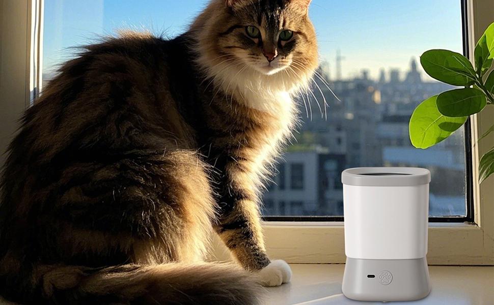 Автоматичний мийка лап для собак – 2 швидкості, для дому, подорожей, прогулянок, кемпінгу, блакитна