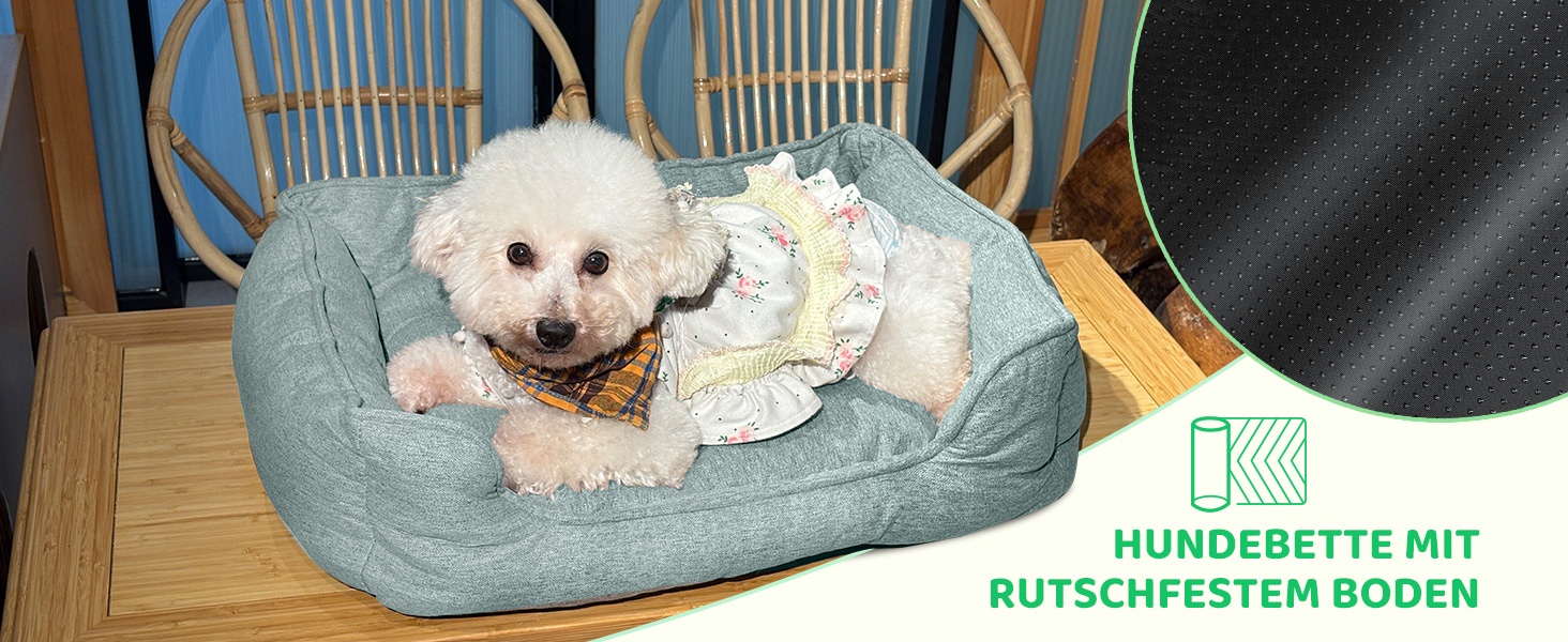 Крісло-ліжко для собак великих порід, 90x69x21 см, зелене, з м'якою подушкою, миється, двостороннє