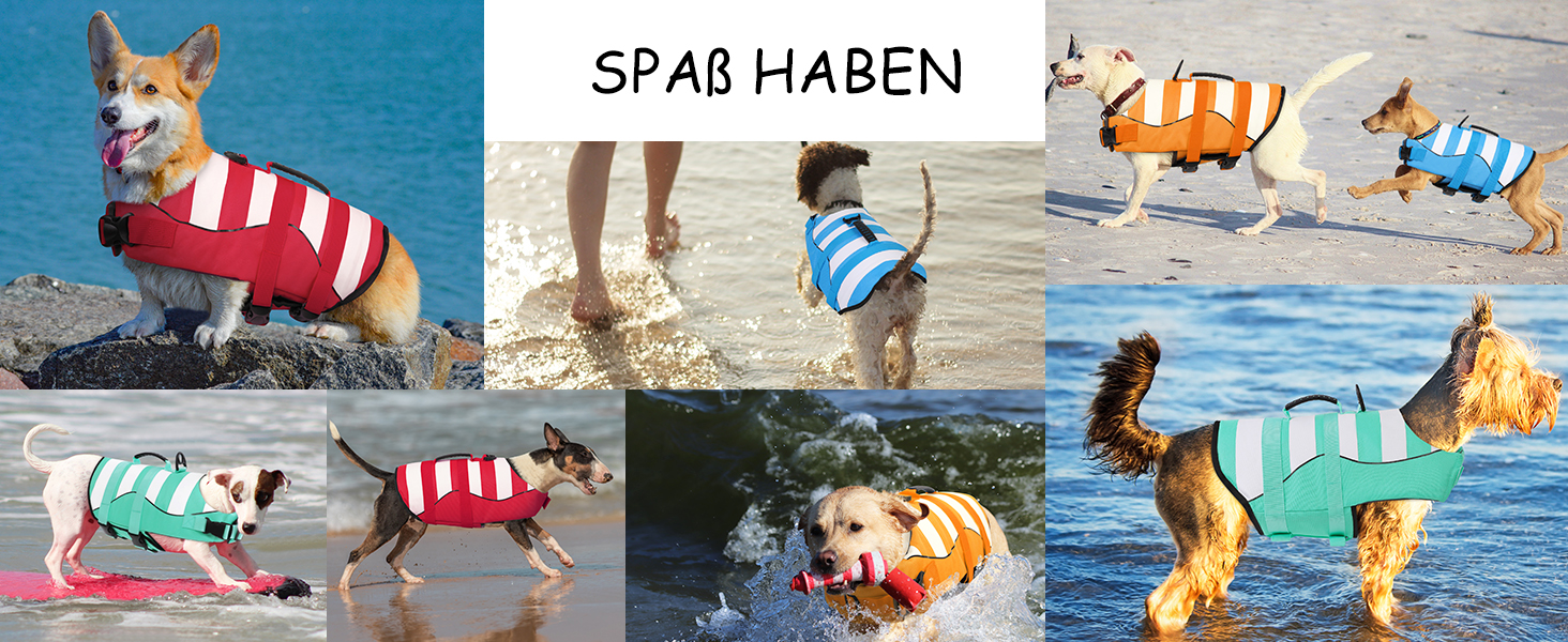 Спасальний жилет для собак, блакитний, розмір S, для джек-рассел, чихуахуа, французький бульдог, лабрадор - ASENKU