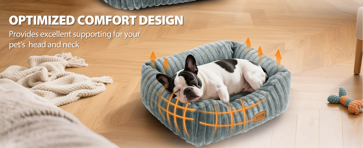 Ліжко для собак Nobleza, 65x55x20 см, сіре, з м'якою піною, знімний чохол, неслизьке дно