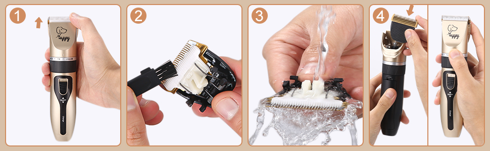 Електричний триммер для собак без дроту, машинка для стрижки шерсті собак, тиха, акумуляторна, для собак та котів