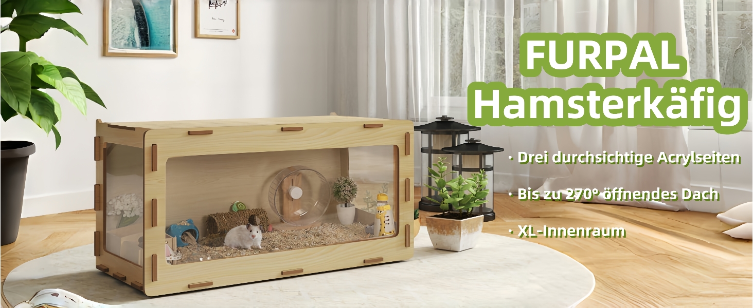 Клітка для хом'яків, морських свинок та шиншил, з відкривною кришкою та вентиляційними отворами