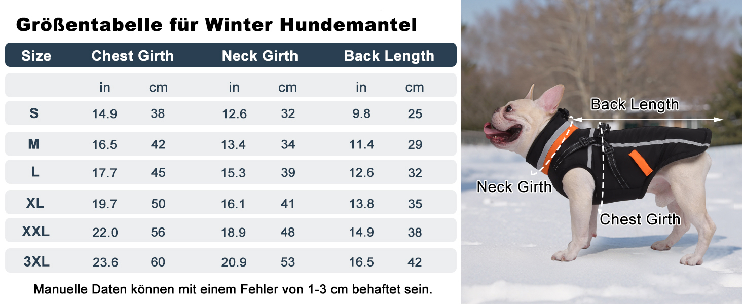 Водонепроникний зимовий теплий накид для собак FeimaX з отвором для шлейки, чорний, S