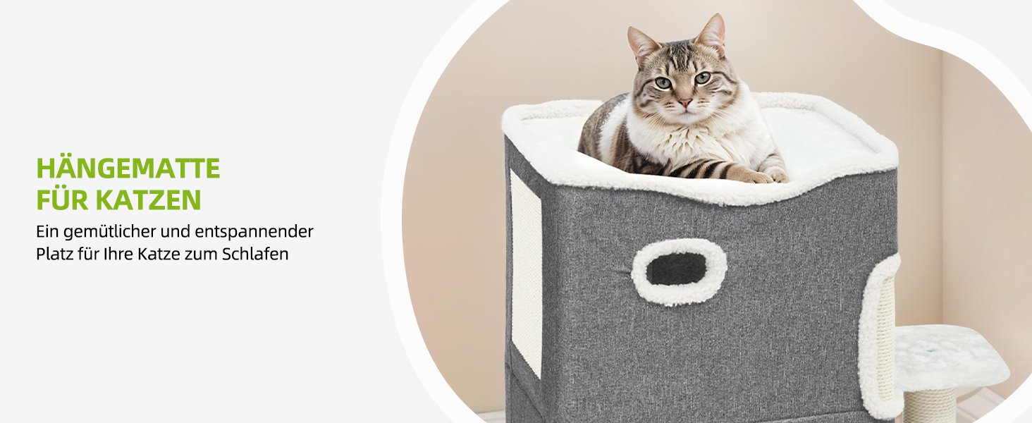 Кіт-будинок для дому, розкладний, великий, з когтеточкою для полиці, кіт-будинок-печера, ліжко-печера для котів, кігтеточка, кіт-будинок-бочка, для лазіння, з опорами