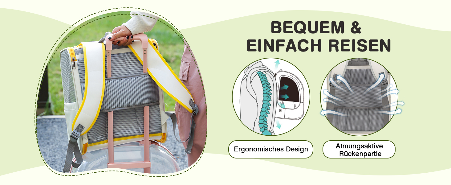 Рюкзак для котів великих порід ALLSOPETS, складаний рюкзак для собак та котів, дихаюча переноска для подорожей, прогулянок та походів (димно-зелений)